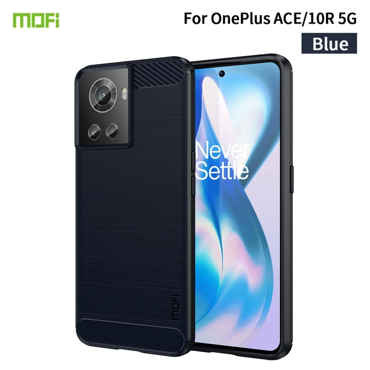 MOFI Gentleness Series Brushed Texture Carbon Fiber Soft TPU Case, For Sony Xperia 1 IV, For Sony Xperia 10 IV, For OnePlus Ace / 10R 5G, For Nokia G11 / G21, For OPPO A57 4G / A57 5G / A77 5G