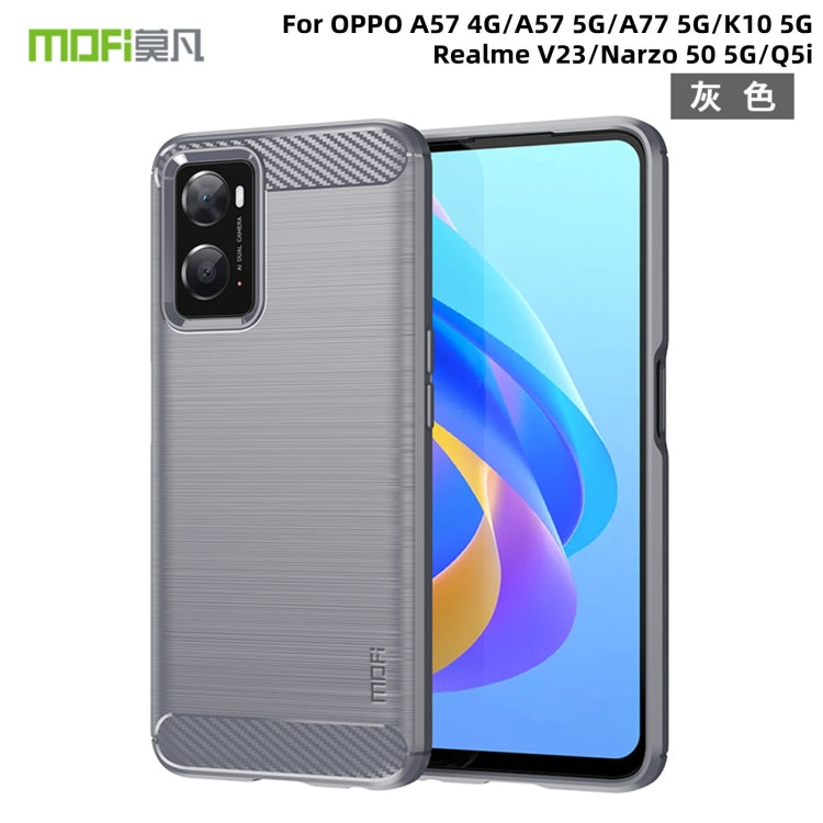 MOFI Gentleness Series Brushed Texture Carbon Fiber Soft TPU Case, For Sony Xperia 1 IV, For Sony Xperia 10 IV, For OnePlus Ace / 10R 5G, For Nokia G11 / G21, For OPPO A57 4G / A57 5G / A77 5G