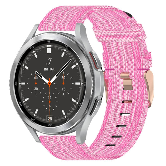 20mm Nylon Woven Watch Band, For Samsung  Galaxy Watch 4 Classic 46mm, For Samsung Galaxy Watch 3 41mm, For Samsung Galaxy Watch Active 2 40mm