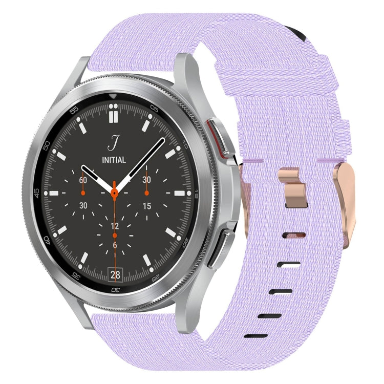 20mm Nylon Woven Watch Band, For Samsung  Galaxy Watch 4 Classic 46mm, For Samsung Galaxy Watch 3 41mm, For Samsung Galaxy Watch Active 2 40mm