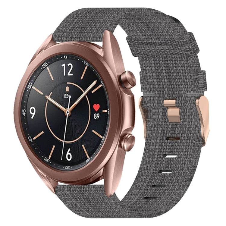 20mm Nylon Woven Watch Band, For Samsung  Galaxy Watch 4 Classic 46mm, For Samsung Galaxy Watch 3 41mm, For Samsung Galaxy Watch Active 2 40mm