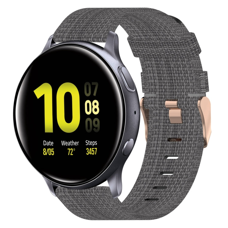 20mm Nylon Woven Watch Band, For Samsung Galaxy Watch Active 2 44mm, For Samsung Galaxy Watch Active 40mm, For Samsung Galaxy Watch 42mm