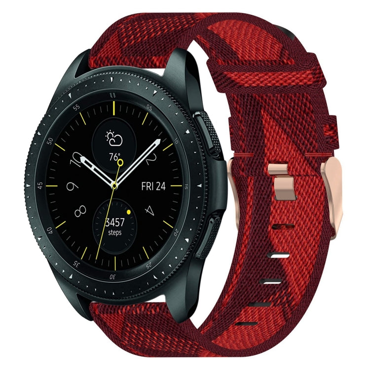 20mm Nylon Woven Watch Band, For Samsung Galaxy Watch Active 2 44mm, For Samsung Galaxy Watch Active 40mm, For Samsung Galaxy Watch 42mm