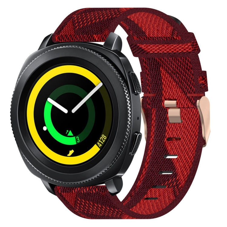 20mm Nylon Woven Watch Band, For Samsung Gear Sport, For Samsung Gear S2 Classic