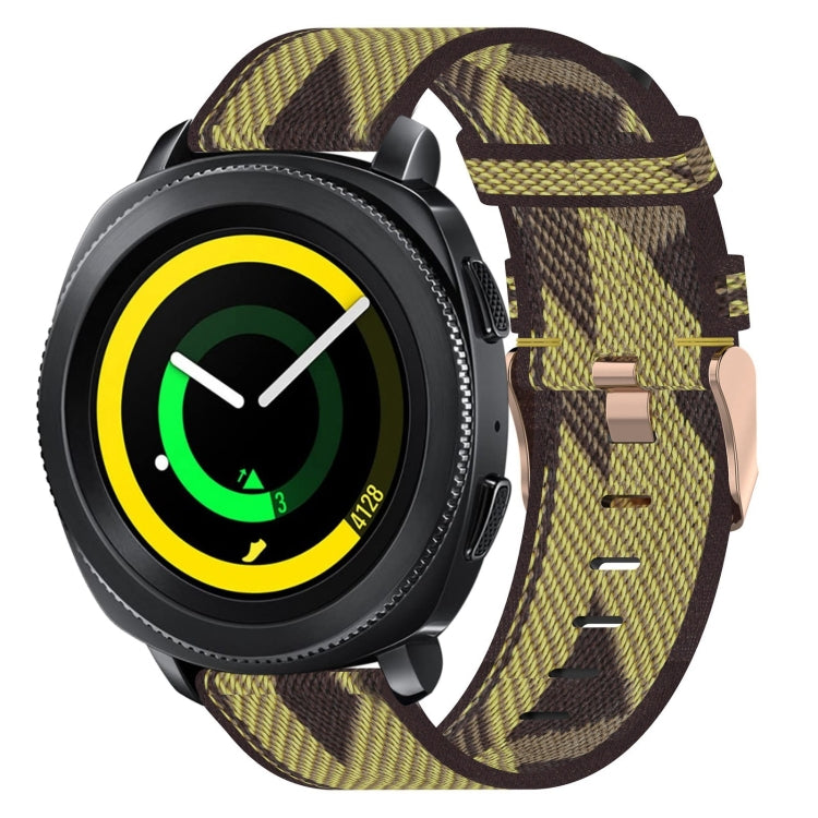 20mm Nylon Woven Watch Band, For Samsung Gear Sport, For Samsung Gear S2 Classic