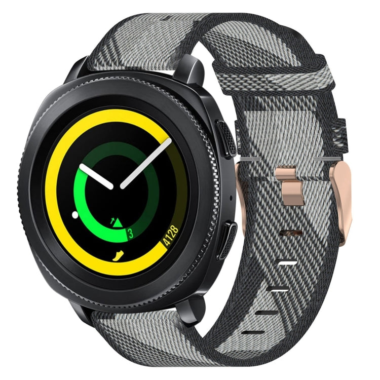 20mm Nylon Woven Watch Band, For Samsung Gear Sport, For Samsung Gear S2 Classic