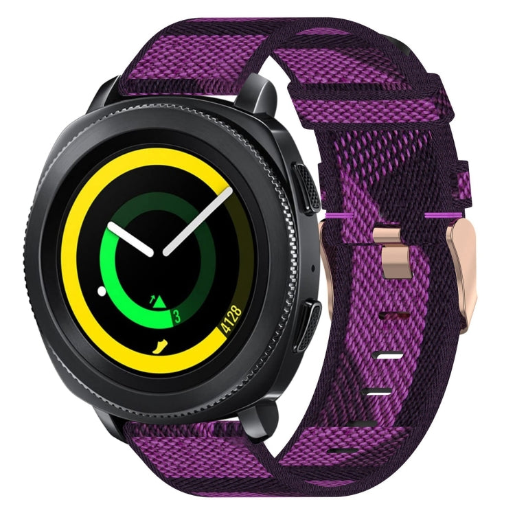 20mm Nylon Woven Watch Band, For Samsung Gear Sport, For Samsung Gear S2 Classic