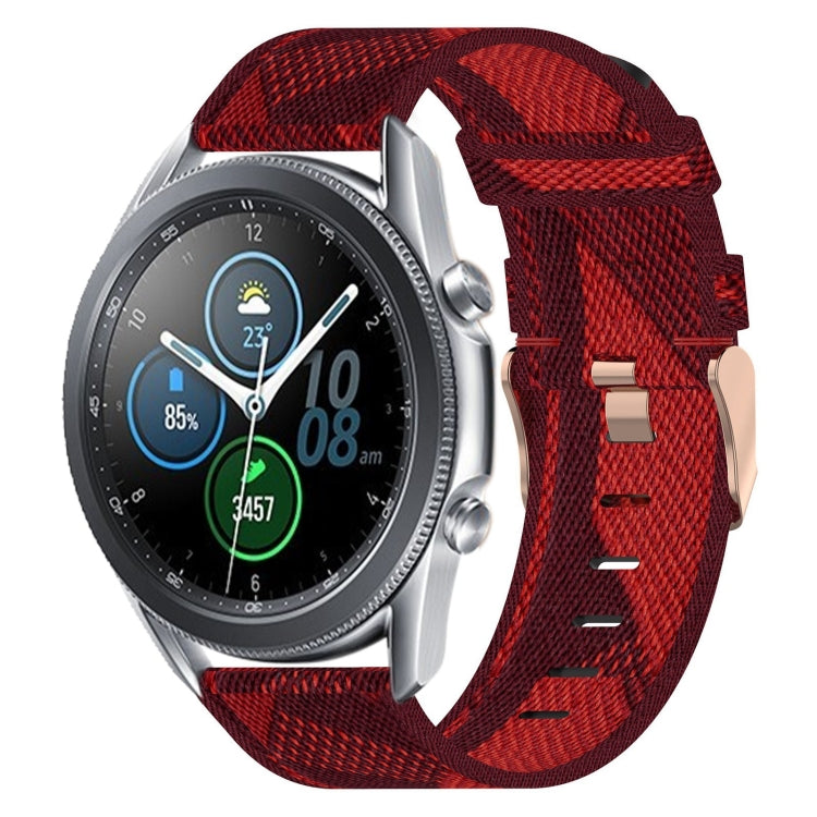 22mm Nylon Woven Watch Band, For Samsung Galaxy Watch3 45mm, For Samsung Galaxy Watch 46mm, For Samsung Gear S3 Classic