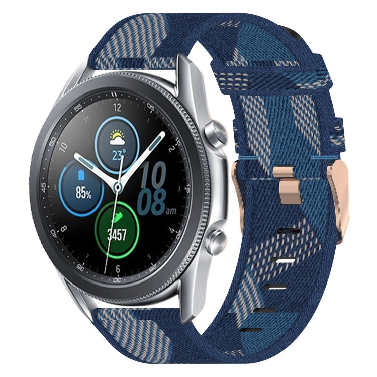 22mm Nylon Woven Watch Band, For Samsung Galaxy Watch3 45mm, For Samsung Galaxy Watch 46mm, For Samsung Gear S3 Classic