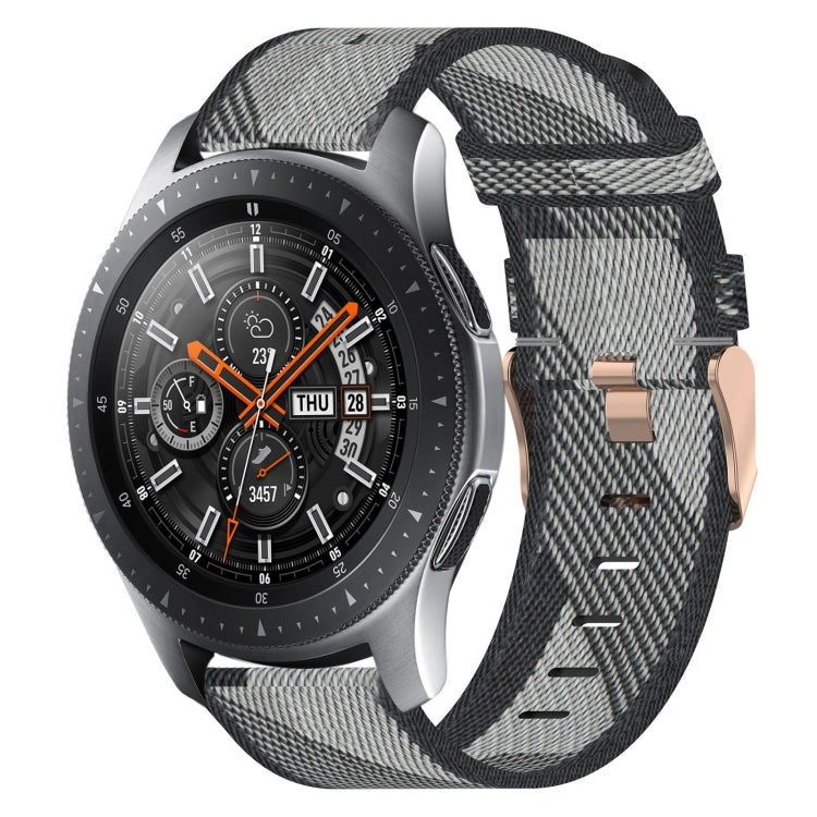22mm Nylon Woven Watch Band, For Samsung Galaxy Watch3 45mm, For Samsung Galaxy Watch 46mm, For Samsung Gear S3 Classic