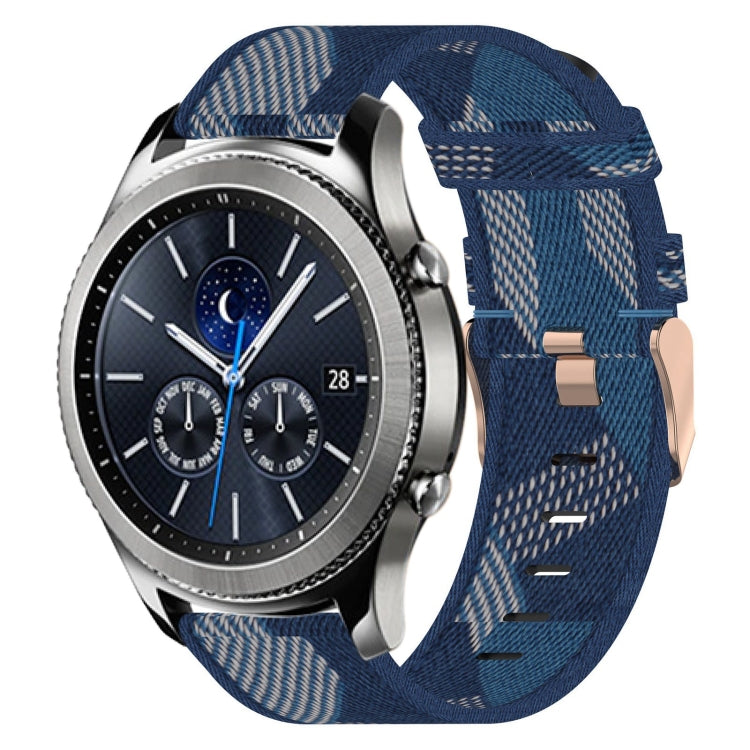 22mm Nylon Woven Watch Band, For Samsung Galaxy Watch3 45mm, For Samsung Galaxy Watch 46mm, For Samsung Gear S3 Classic