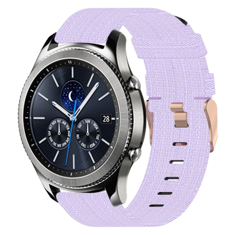 22mm Nylon Woven Watch Band, For Samsung Galaxy Watch3 45mm, For Samsung Galaxy Watch 46mm, For Samsung Gear S3 Classic