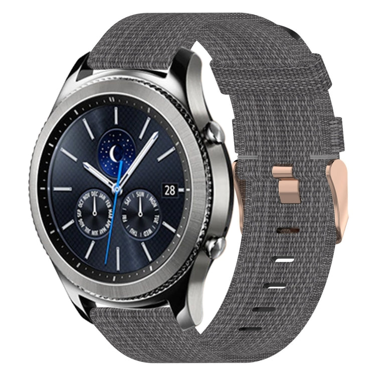 22mm Nylon Woven Watch Band, For Samsung Galaxy Watch3 45mm, For Samsung Galaxy Watch 46mm, For Samsung Gear S3 Classic