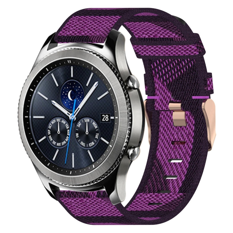 22mm Nylon Woven Watch Band, For Samsung Galaxy Watch3 45mm, For Samsung Galaxy Watch 46mm, For Samsung Gear S3 Classic