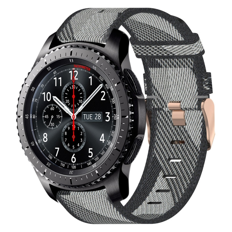 22mm Nylon Woven Watch Band, For Samsung Gear S3 Frontier
