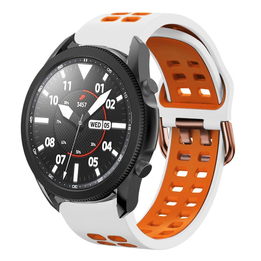 20mm Breathable Two-Color Silicone Watch Band, For Samsung Galaxy Watch 5 Pro  45mm