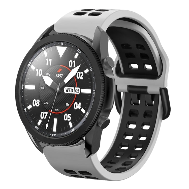 20mm Breathable Two-Color Silicone Watch Band, For Samsung Galaxy Watch 5 Pro  45mm