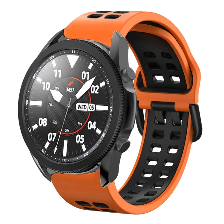 20mm Breathable Two-Color Silicone Watch Band, For Samsung Galaxy Watch 5 Pro  45mm