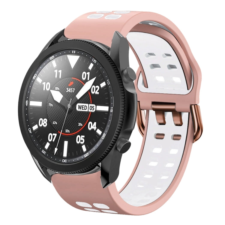 20mm Breathable Two-Color Silicone Watch Band, For Samsung Galaxy Watch 5 Pro  45mm
