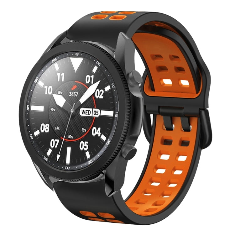 20mm Breathable Two-Color Silicone Watch Band, For Samsung Galaxy Watch 5 Pro  45mm