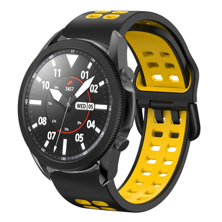 20mm Breathable Two-Color Silicone Watch Band, For Samsung Galaxy Watch 5 Pro  45mm