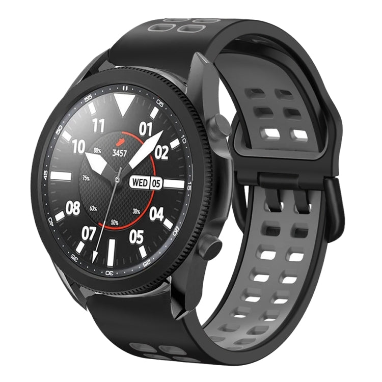 20mm Breathable Two-Color Silicone Watch Band, For Samsung Galaxy Watch 5 Pro  45mm