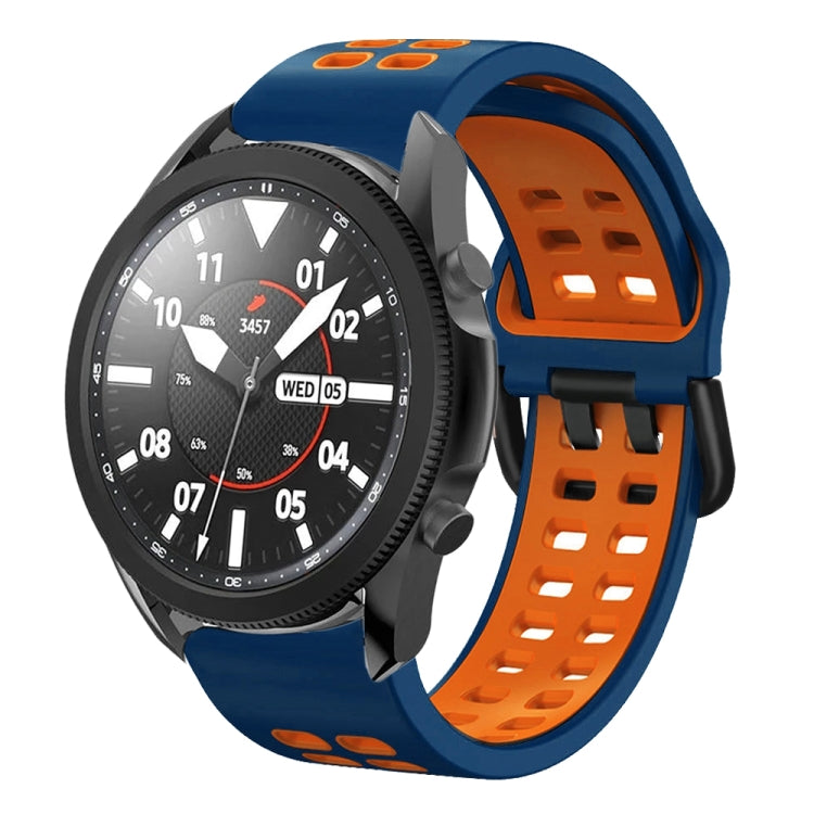 20mm Breathable Two-Color Silicone Watch Band, For Samsung Galaxy Watch 5 Pro  45mm