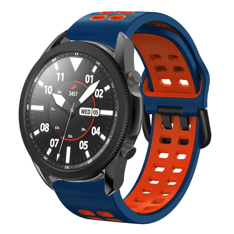 20mm Breathable Two-Color Silicone Watch Band, For Samsung Galaxy Watch 5 Pro  45mm