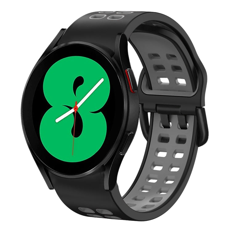 20mm Breathable Two-Color Silicone Watch Band, For Samsung Galaxy Watch 4 44mm