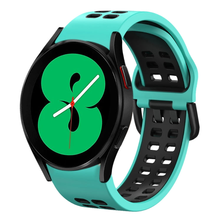 20mm Breathable Two-Color Silicone Watch Band, For Samsung Galaxy Watch 4 44mm