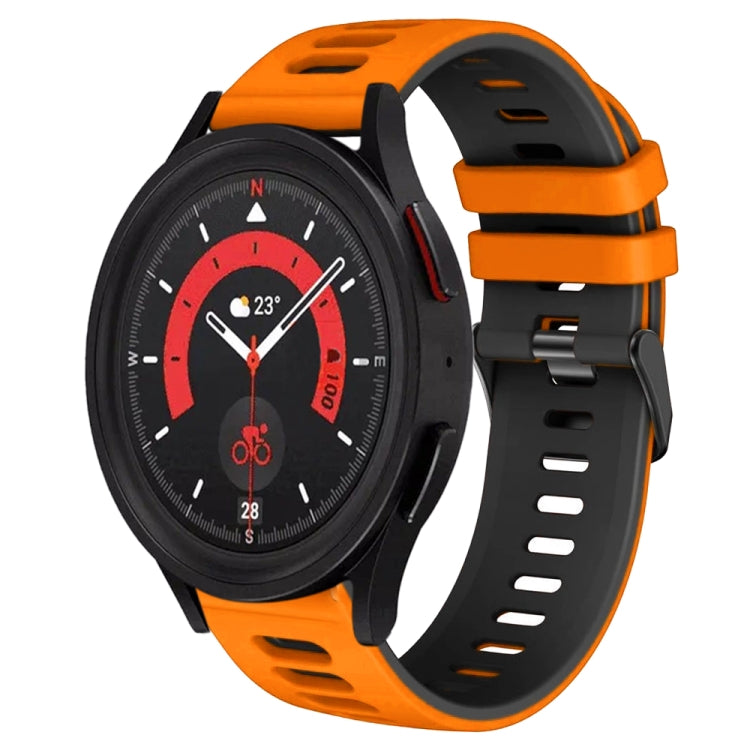 20mm Two-Color Silicone Watch Band, For Samsung Galaxy Watch 5  44mm