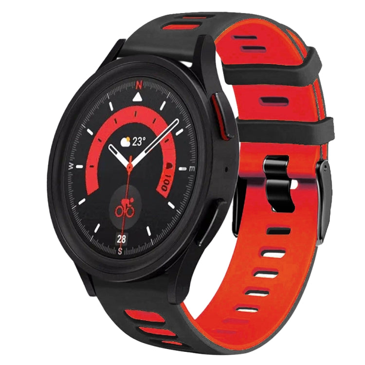 20mm Two-Color Silicone Watch Band, For Samsung Galaxy Watch 5  44mm