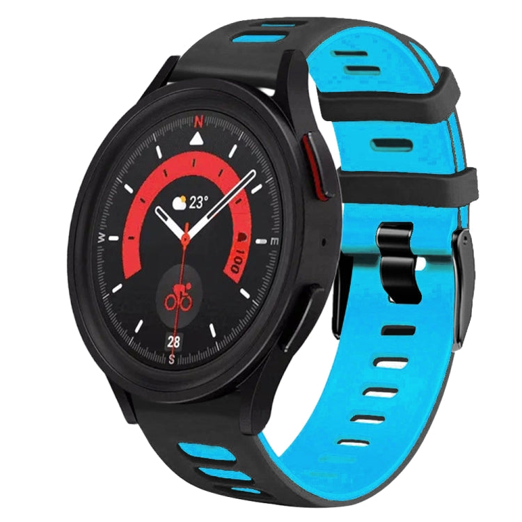 20mm Two-Color Silicone Watch Band, For Samsung Galaxy Watch 5  44mm