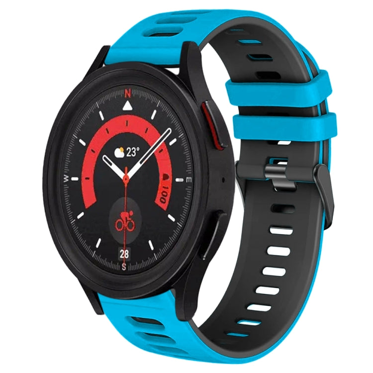 20mm Two-Color Silicone Watch Band, For Samsung Galaxy Watch 5  44mm