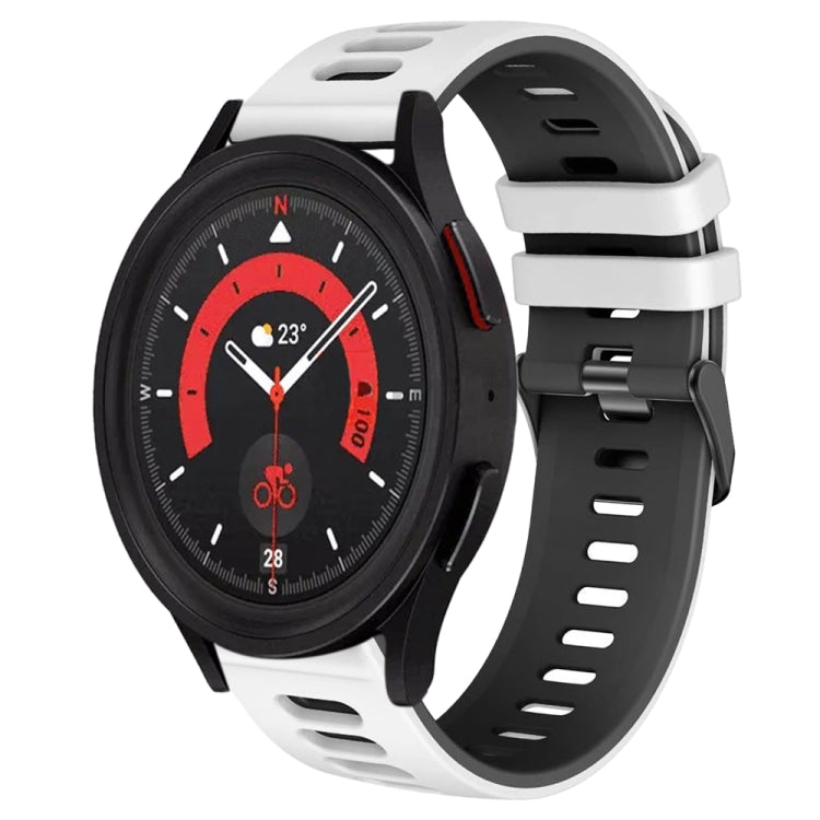 20mm Two-Color Silicone Watch Band, For Samsung Galaxy Watch 5  44mm