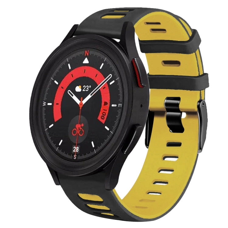 20mm Two-Color Silicone Watch Band, For Samsung Galaxy Watch 5  44mm