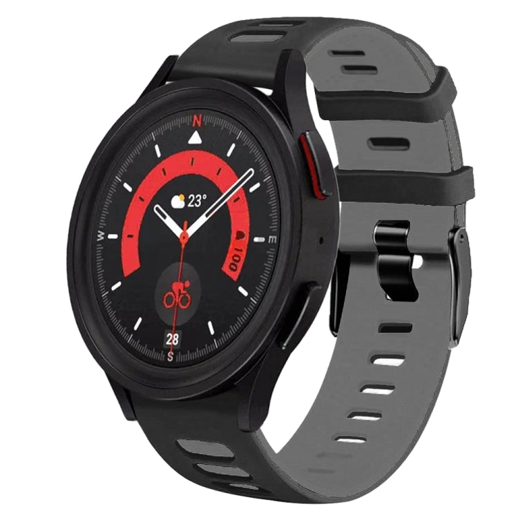 20mm Two-Color Silicone Watch Band, For Samsung Galaxy Watch 5  44mm
