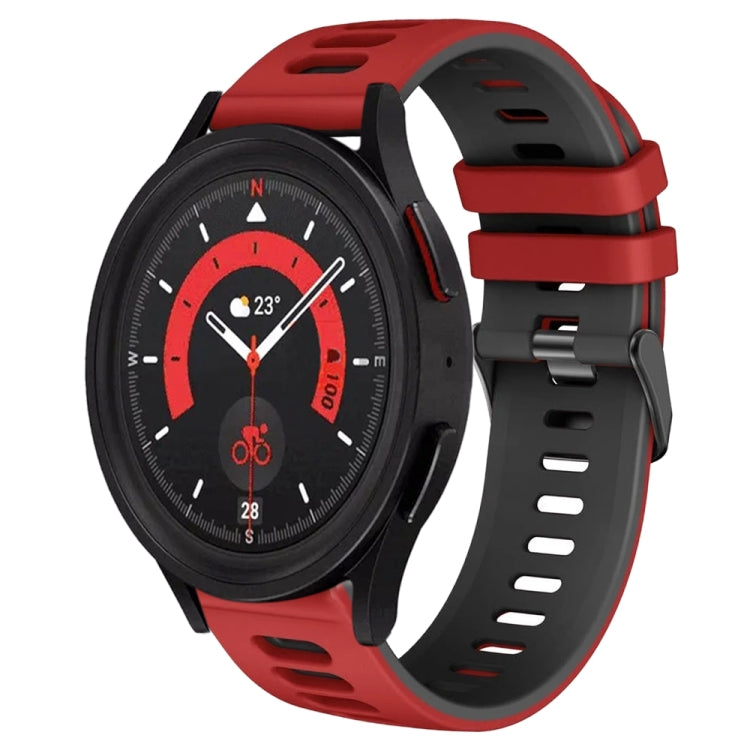 20mm Two-Color Silicone Watch Band, For Samsung Galaxy Watch 5  44mm