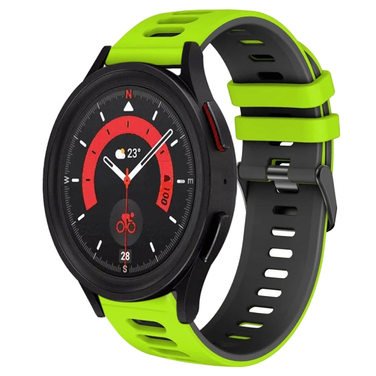 20mm Two-Color Silicone Watch Band, For Samsung Galaxy Watch 5  44mm
