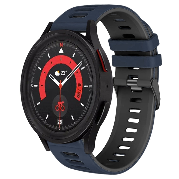 20mm Two-Color Silicone Watch Band, For Samsung Galaxy Watch 5  44mm