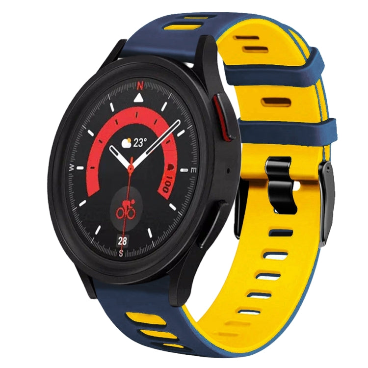 20mm Two-Color Silicone Watch Band, For Samsung Galaxy Watch 5  44mm