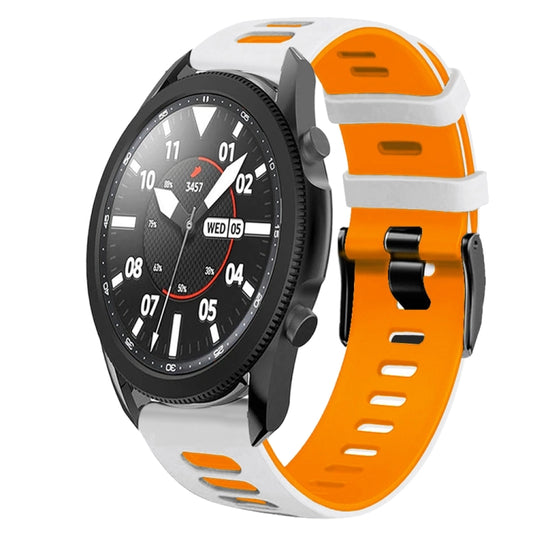20mm Two-Color Silicone Watch Band, For Samsung Galaxy Watch 5 Pro  45mm