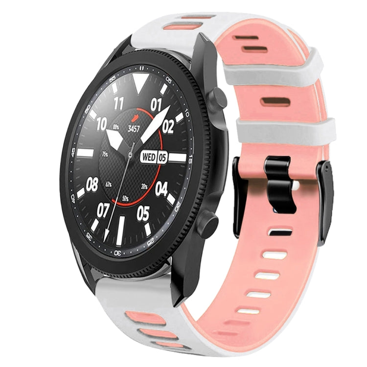 20mm Two-Color Silicone Watch Band, For Samsung Galaxy Watch 5 Pro  45mm