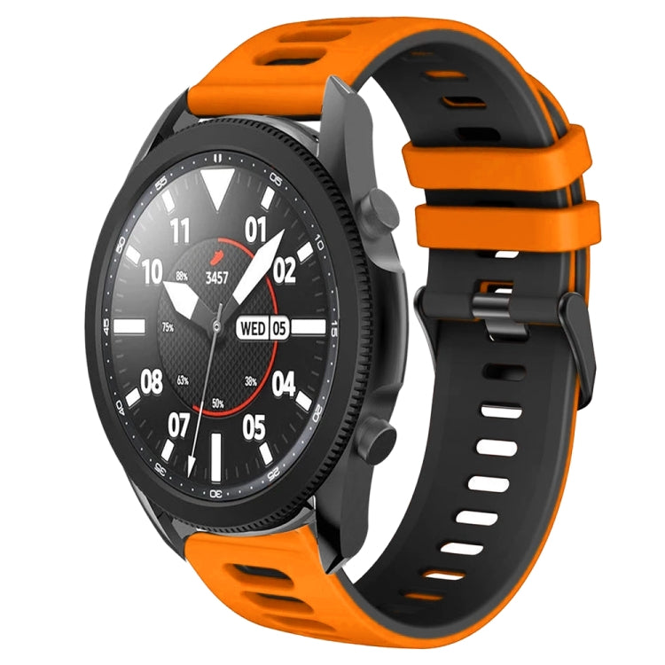 20mm Two-Color Silicone Watch Band, For Samsung Galaxy Watch 5 Pro  45mm