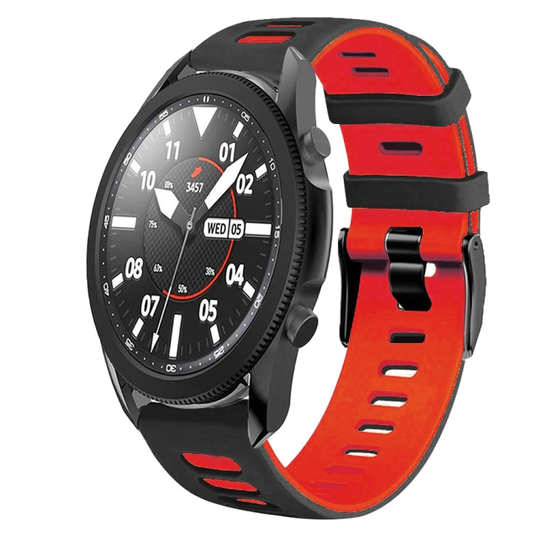 20mm Two-Color Silicone Watch Band, For Samsung Galaxy Watch 5 Pro  45mm