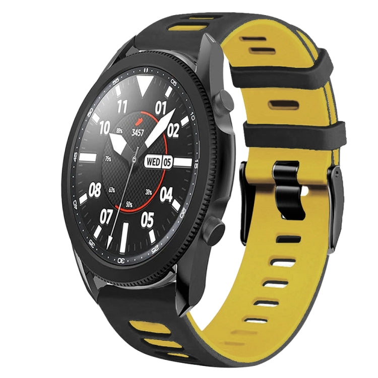 20mm Two-Color Silicone Watch Band, For Samsung Galaxy Watch 5 Pro  45mm