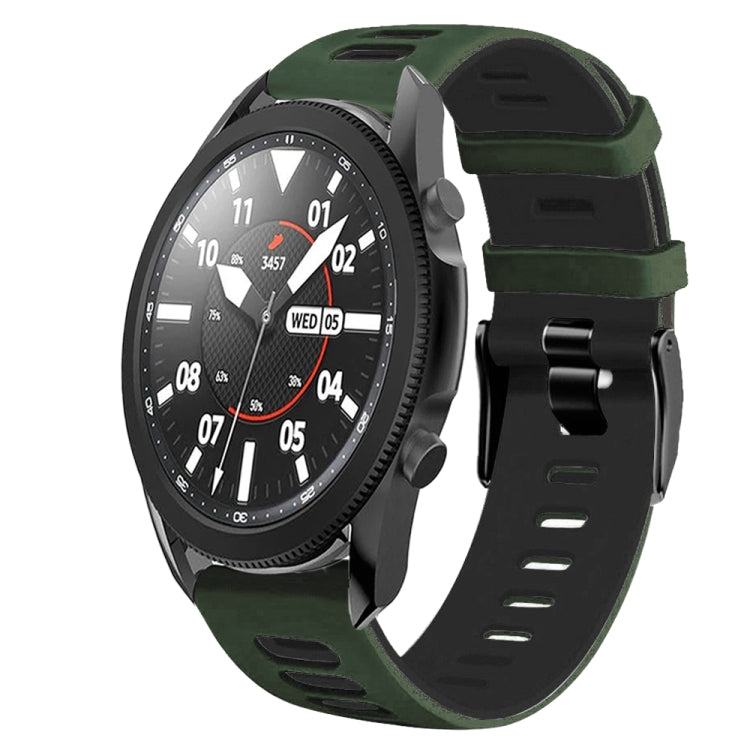 20mm Two-Color Silicone Watch Band, For Samsung Galaxy Watch 5 Pro  45mm