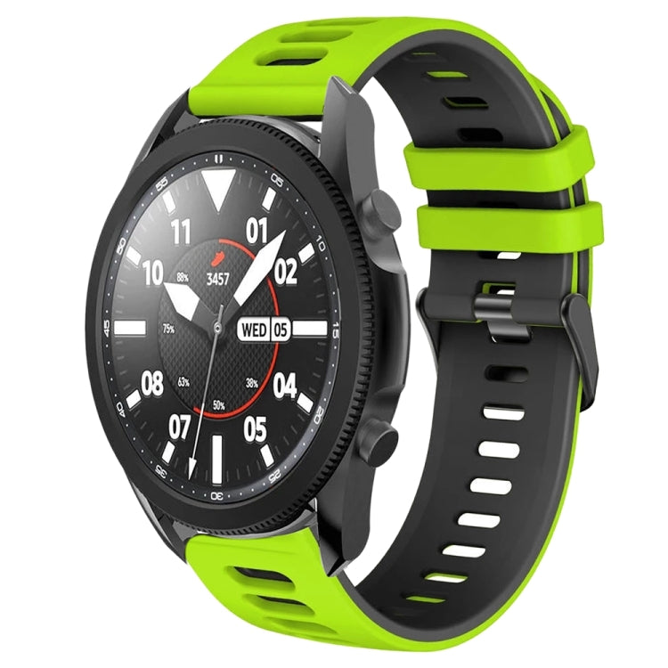 20mm Two-Color Silicone Watch Band, For Samsung Galaxy Watch 5 Pro  45mm