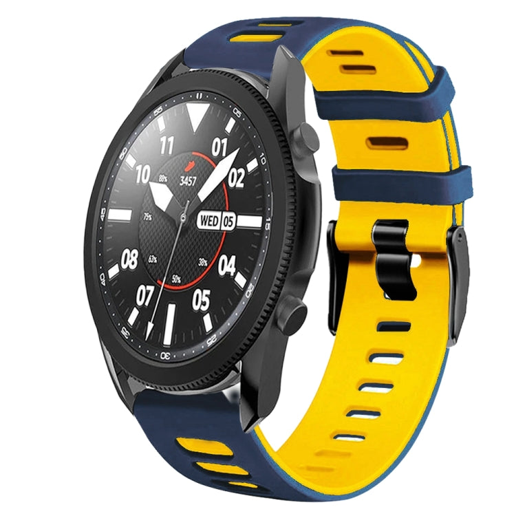 20mm Two-Color Silicone Watch Band, For Samsung Galaxy Watch 5 Pro  45mm