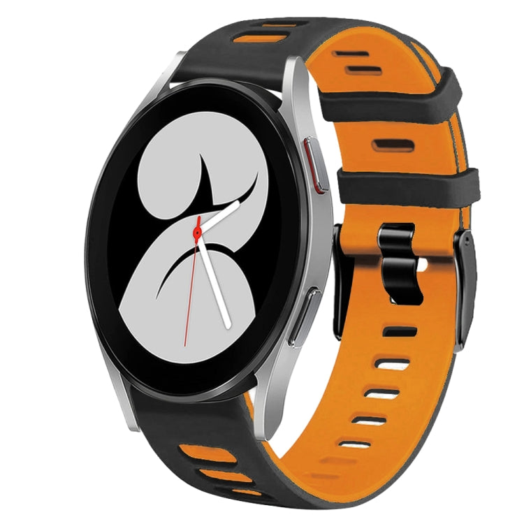 20mm Two-Color Silicone Watch Band, For Samsung Galaxy Watch 4 40mm
